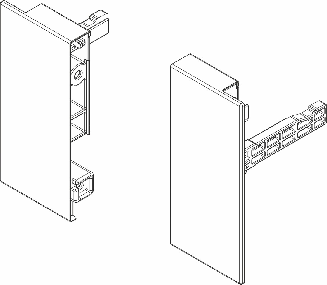 Крепление внутр.ящика h 88 DTC Magic Pro, белый (HT11012, E29)