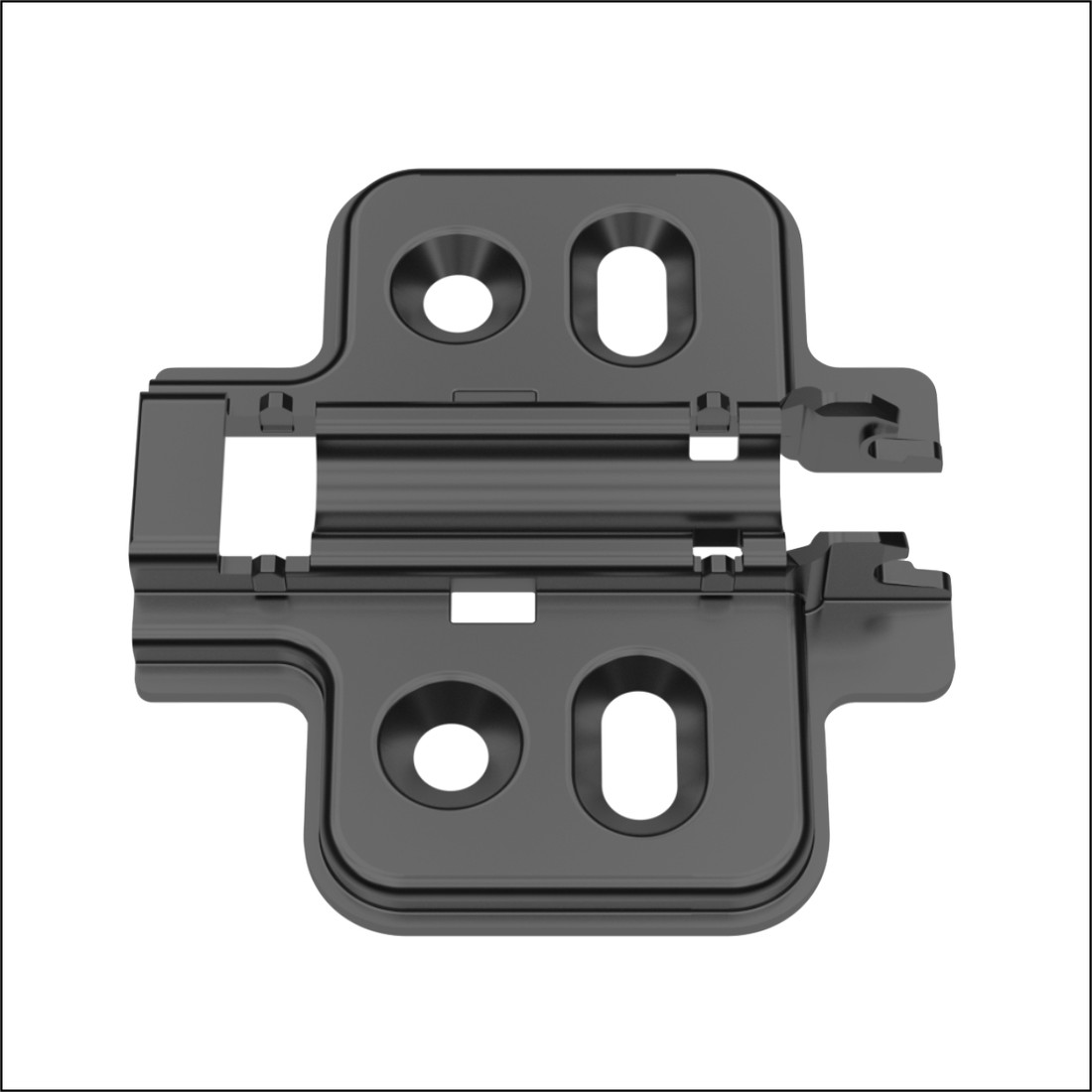 Монтажная планка H=0 DTC PIVOT-STAR Anyway-Clip 4 отверстия (81H00EQA) черная (A08) Монтажная планка H=0 DTC PIVOT-STAR Anyway-Clip 4 отверстия (81H00EQA) черная (A08)