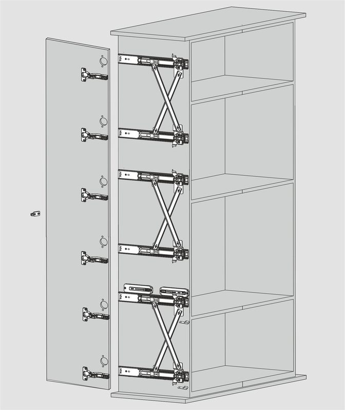 Комплект DTC TRACK-PRO R01 W=400мм тройной H=1600-2700 F=16-30мм 30кг (R014003H)