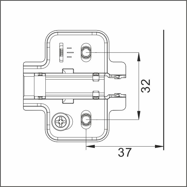 Монтажная планка H=4 DTC PIVOT-STAR Anyway-Clip c дюбелями 10, 5*11 3D  (81H4MYQA) 