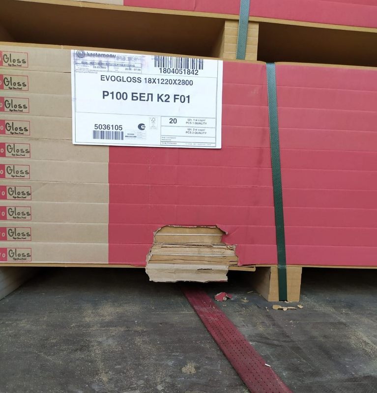 Панель глянец белый Р100/601 18*1220*2800 Kastamonu н/к Панель глянец белый Р100/601 18*1220*2800 Kastamonu н/к