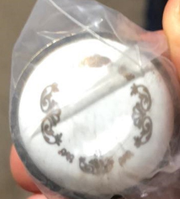 Ручка C590OAB/Gold Flower-d30мм керамика/бронза