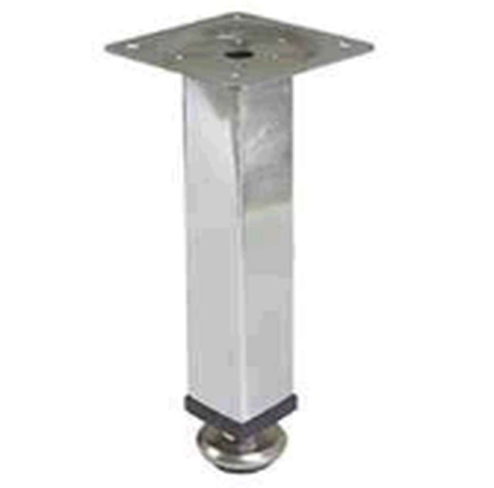 Ножка декор.100 мм хром регулир квадрат 25*25 Ножка декор.100 мм хром регулир квадрат 25*25