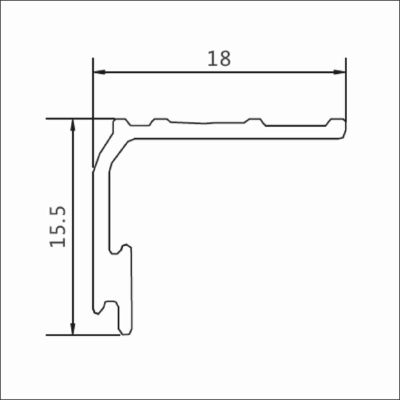 Нижний ходовой профиль DTC TRACK-PRO CF L=6м (CFDGВ) Нижний ходовой профиль DTC TRACK-PRO CF L=6м (CFDGВ)