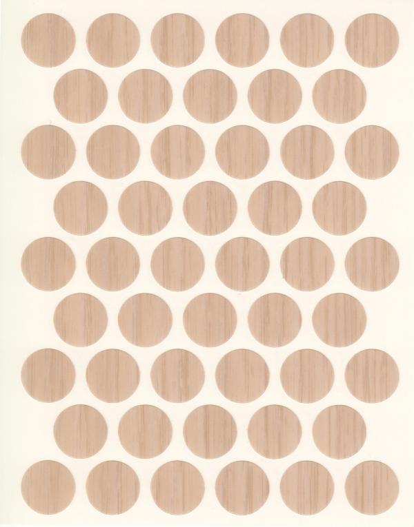 Заглушка самоклеящ. 18мм  Ясень шимо св.лист/32шт(2632/KR3356)