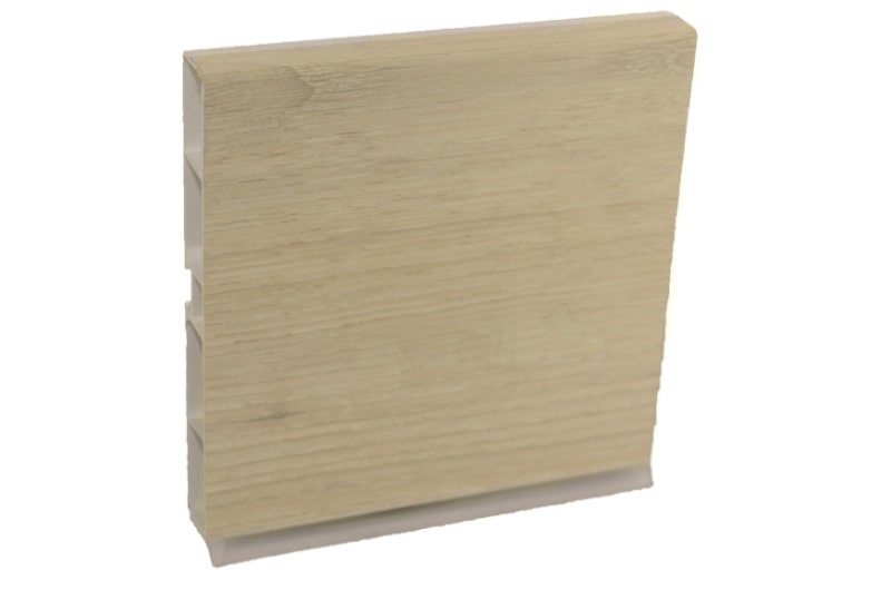 Цоколь KORNER  ПВХ  Н-100 L=4м Дуб Шамони светлый