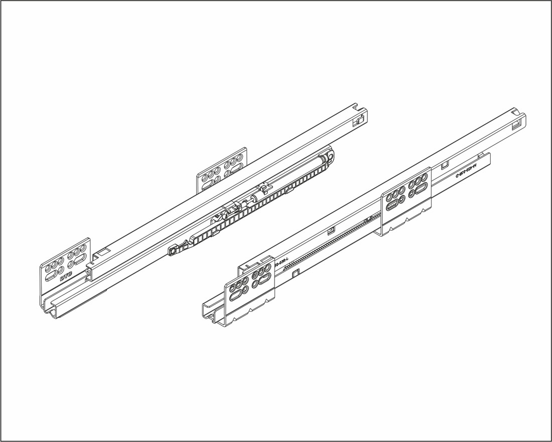 Направляющие 270мм 40кг DTC Dragon Box (M01270H) Направляющие 270мм 40кг DTC Dragon Box (M01270H)