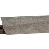 Плинтус LB231 Оникс серебристый (424Т057М) 6135 (ф-ра 605) Korner 3м