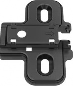 Монтажная планка H=4 DTC STYLISH Anyway Snap-on с евровинтами (82H42AQ) черная (A08)