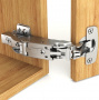 Петля PUSH 160° DTC PIVOT-STAR Anyway-Clip 45мм дюбель M8  (A81A805A)  черная  (A08) 
