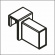 Крепление для рейлинга на боковину DTC MagicPro/HD графит,  пластик  (HT10072,  H06) 