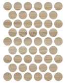 Заглушка самоклеящ. 18мм  Дуб Сонома лист/50шт(EG1180/KR3025)