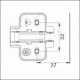 Монтажная планка H=4 DTC PIVOT-STAR Anyway-Clip c дюбелями 10, 5*11 3D  (81H4MYQA) 