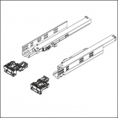 Направляющие 550мм 35кг ПВ скр. монт зам 3D Push с регул.  зазора DTC  (DS10550GX+ODSD04-A) 