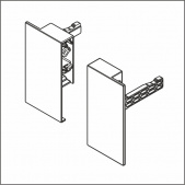 Крепление внутреннего ящика Dragon-Pro,  H=95,  белый  (TB01012X, H03) 