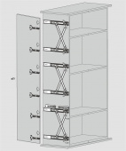 Комплект DTC TRACK-PRO R01 W=400мм тройной H=1600-2700 F=16-30мм 30кг (R014003H) Комплект DTC TRACK-PRO R01 W=400мм тройной H=1600-2700 F=16-30мм 30кг (R014003H)