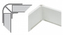 Угол цоколя KORNER 90гр 150мм Белый матовый Угол цоколя KORNER 90гр 150мм Белый матовый