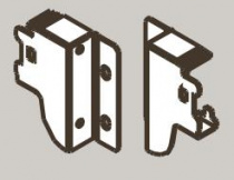 Крепление задней стенки h 84,5 DTC Dragon Box т.серый (M01031,E30)