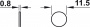 Толкатель HAFELE с магнитом нажимной,длина хода 20мм,монтаж шурупами (356.02.511)