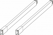 Комплект рейлингов 350мм DTC Dragon Box серый (M0104S350,E18)