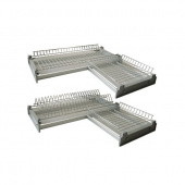 Посудосушитель угловой 600х600 568х568х(295х295)мм хром "wariant 3" Посудосушитель угловой 600х600 568х568х(295х295)мм хром "wariant 3"