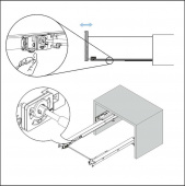 Направляющие 500мм 40кг DTC Magic Pro Push с регул. зазора (HT105004GX)