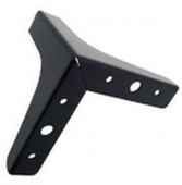 Ножка декор. h100 мм прямоугольная для мягкой мебели черная