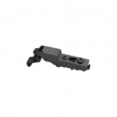 Петля для AL-рамки T=19-22мм 110° DTC STYLISH Anyway Snap-on полунакладная PUSH (A82B678A) черная (A08)